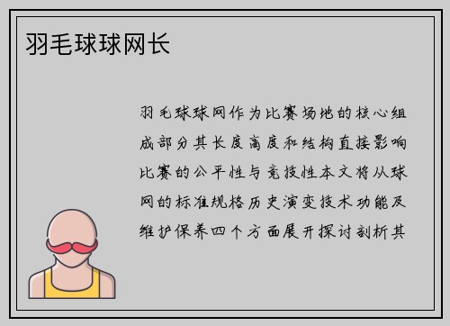 羽毛球球网长